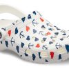 Crocs Classic Clog Printing Sandalen Wit Blauw 206053-94S