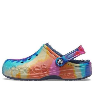 Crocs Classic Clog Tie Dye Printing Schoen Diepblauw Unisex 207329-95T