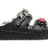 Crocs Classic Cozzzy Disco Glitter Sandalen “Zwart” 208074-0C4