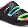 Crocs Classic Cozzzy Spray Dye Sandalen “Zwart Multi” 208046-0C4