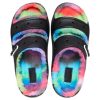 Crocs Classic Cozzzy Spray Dye Sandalen “Zwart Multi” 208046-0C4