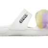 Crocs Classic Fur Sure 2 bandjes sandalen “Wit” 207405-100