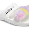 Crocs Classic Fur Sure 2 bandjes sandalen “Wit” 207405-100