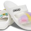 Crocs Classic Fur Sure 2 bandjes sandalen “Wit” 207405-100
