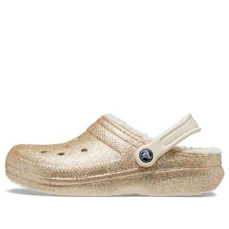 Crocs Classic Glittergevoerde Klompen “Goud” 504271