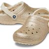Crocs Classic Glittergevoerde Klompen “Goud” 504271