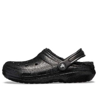 Crocs Classic Glittergevoerde Klompen “Zwart” 205842001
