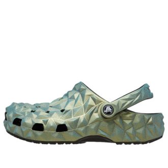 Crocs Classic Iridescent Geometric Clog “Groen” 209841-001