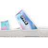 Crocs Classic Kleurrijke Unisex Multi-Color Witte Sandalen 207771-94S Crocs Classic Kleurrijke Unisex Multi-Color Witte Sandalen 207771-94S