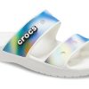 Crocs Classic Kleurrijke Unisex Multi-Color Witte Sandalen 207771-94S Crocs Classic Kleurrijke Unisex Multi-Color Witte Sandalen 207771-94S