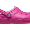 Crocs Classic Lined Clog Sports Unisex Paars Rode Sandalen 203591-6SV Crocs Classic Lined Clog Sports Unisex Paars Rode Sandalen 203591-6SV