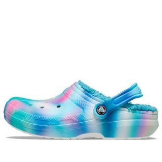 Crocs Classic Lined Solarized Clogs “Wit Blauw Aqua” 207560-4SU