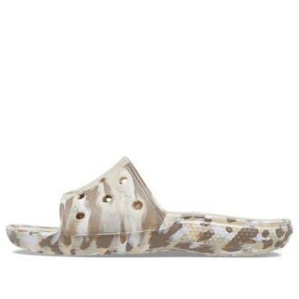Crocs Classic Marbled Sandalen “Wit Bruin” 206879-2Y3