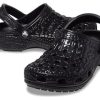 Crocs Classic Metallic Crocskin Clogs “Zwart” 209093-040