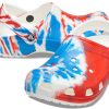 Crocs Classic Pattern Slijtvaste Antislip Sport Unisex Wit Blauw Rood Sandalen “Wit Blauw Rood” 205453-928