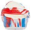 Crocs Classic Pattern Slijtvaste Antislip Sport Unisex Wit Blauw Rood Sandalen “Wit Blauw Rood” 205453-928