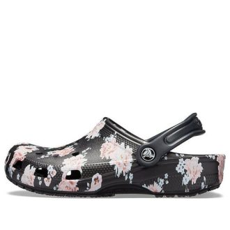 Crocs Classic Printed Clogs “Zwart Roze” 205838-97J