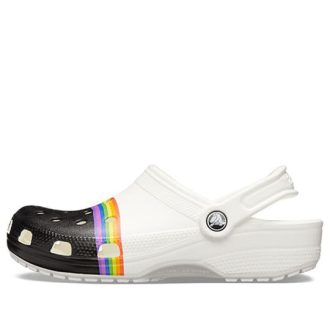 Crocs Classic Rainbow Pride Clogs “Wit Zwart” 205971-94S