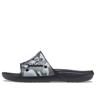 Crocs Classic Slippers Camouflage Zwart Unisex 207280-001