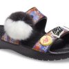 Crocs Classic Soft Sole Cozy Flat Heel Sportpantoffels Unisex Zwart 207403-001 Crocs Classic Soft Sole Cozy Flat Heel Sportpantoffels Unisex Zwart 207403-001