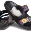 Crocs Classic Soft Sole Cozy Flat Heel Sportpantoffels Unisex Zwart 207403-001 Crocs Classic Soft Sole Cozy Flat Heel Sportpantoffels Unisex Zwart 207403-001