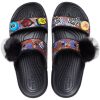 Crocs Classic Soft Sole Cozy Flat Heel Sportpantoffels Unisex Zwart 207403-001 Crocs Classic Soft Sole Cozy Flat Heel Sportpantoffels Unisex Zwart 207403-001