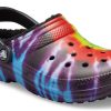 Crocs Classic Tie Dye Stay Warm Cozy Crocs Sportpantoffels Unisex Paars Rood 206341-988