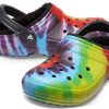 Crocs Classic Tie Dye Stay Warm Cozy Crocs Sportpantoffels Unisex Paars Rood 206341-988