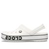 Crocs Crocband Bold Logo Clog Witte Sandalen 206021-103