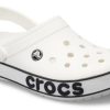 Crocs Crocband Bold Logo Clog Witte Sandalen 206021-103