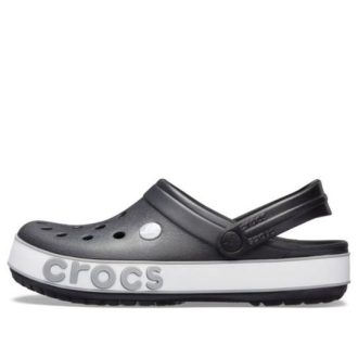 Crocs Crocband Bold Logo Clog Zwarte Unisex Sandalen 206021-02G