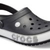 Crocs Crocband Bold Logo Clog Zwarte Unisex Sandalen 206021-02G