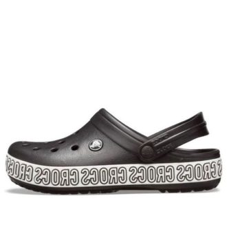 Crocs Crocband Logo Mania Beach Zwarte Sandalen 205914-066