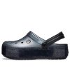 Crocs Crocband Platform Metallic Clogs “Zwart” 205912-002