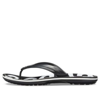 Crocs Crocband Printed Flip-Flops Zwart Wit 205943-066