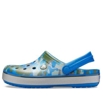 Crocs Crocband Printed Sandalen Blauw Camouflage Unisex 205834-4JU