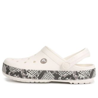 Crocs Crocband Snake Print Clogs “Wit Zwart” 206380-13T