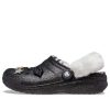 Crocs Disco Classic gevoerde disco glitterklompen “Zwart Wit” 208075-0ZS