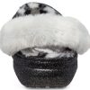 Crocs Disco Classic gevoerde disco glitterklompen “Zwart Wit” 208075-0ZS