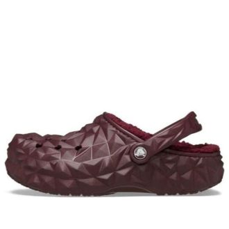 Crocs Gevoerde Geometrische Klompen “Dark Cherry” 210069-6WD
