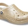 Crocs (GS) Baya gevoerde glitterklompen “Goud” 207656-11S