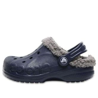 Crocs (GS) Baya gevoerde klompen “Navy Grey” 11745-46U