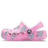 Crocs (GS) Baya Seizoensgebonden Geprinte Klompen “Roze Wit” 206180-669