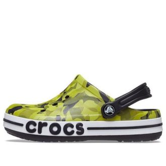 Crocs (GS) Bayaband Bubble Camo Clogs “Groen Zwart” 207807-0C4