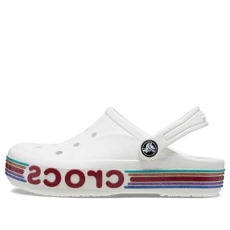 Crocs (GS) Bayaband Rainbow Glitter Clogs “Wit Rood” 209731-100
