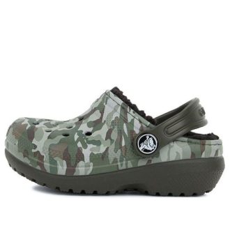 Crocs (GS) Camouflage Printed Round Toe Clogs “Groen Bruin” 204817-3R3