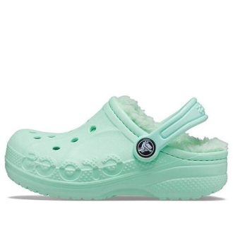Crocs (GS) Classic Baya gevoerde klompen “Mint” 205977-3TI
