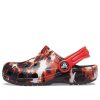 Crocs (GS) Classic Bleach Dye Clogs “Rood Wit Zwart” 207404-063