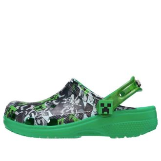 Crocs (GS) Classic Clog “Minecraft Zwart Groen” 208320-90H