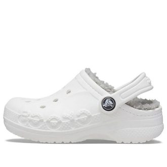 Crocs (GS) Classic Clog Stay Warm lichtgewicht witgrijze sandalen “Wit lichtgrijs” 205977-11H